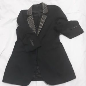 Express Black blazer with silver studs